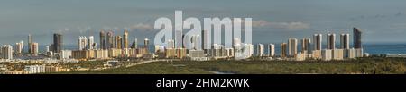 Panorama aérien Miami Sunny Isles Beach FL Banque D'Images