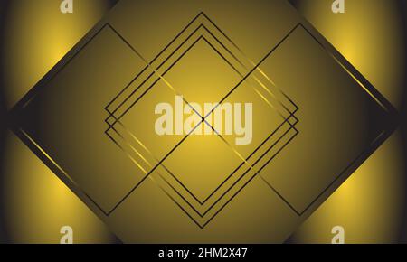 Arrière-plan abstrait doré lumineux de luxe Illustration de Vecteur