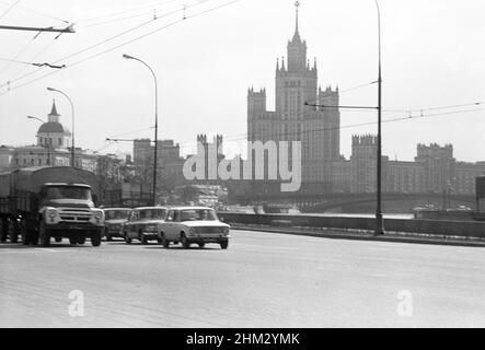 Sityscape, Moscou, Russie, URSS, avril 1976 Banque D'Images