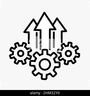 Icône vectorielle abstraite sur blanc, illustrations isolées pour la conception graphique et Web.Illustration parfaite d'un pictogramme noir sur fond blanc. Illustration de Vecteur