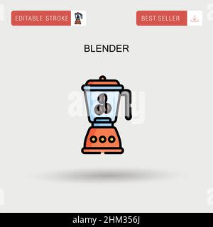 Icône de vecteur simple du blender. Illustration de Vecteur