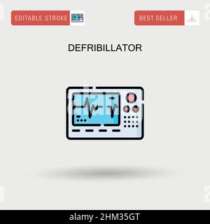 Icône de vecteur simple Dedriblator. Illustration de Vecteur