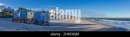 Plage de Binz sur la côte Baltique (île Rugia, Allemagne) Banque D'Images