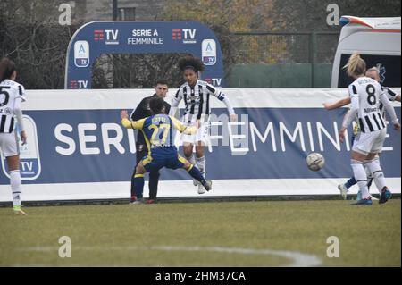 Stade de Sinergy, Vérone, Italie, 06 février 2022,Sara Gamma (Juventus) pendant Hellas Verona femmes vs Juventus FC - football italien Serie A femmes Banque D'Images