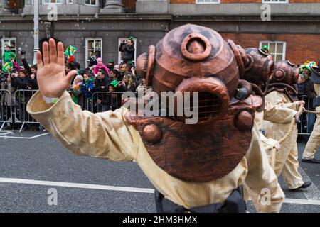 Fête de la St Patrick à Dublin, Irlande Banque D'Images