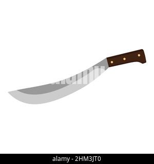 Vecteur machette isolé sur fond blanc Illustration de Vecteur