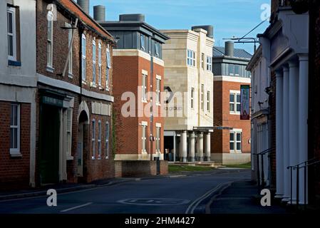 Bridgegate à Howden, avec le bâtiment de la Press Association, East Yorkshire, Angleterre Banque D'Images