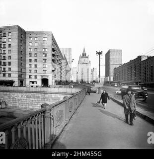 Sityscape; Moscou, Russie, URSS, avril 1981 Banque D'Images