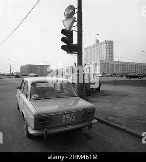 Sityscape, Moscou, Russie, URSS, avril 1981 Banque D'Images