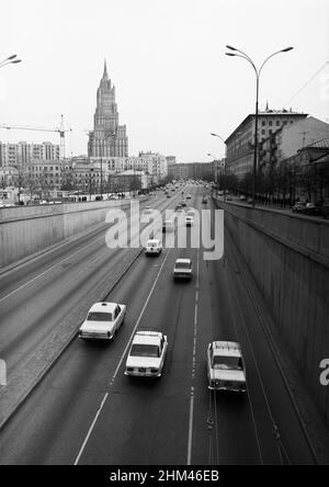 Sityscape, Moscou, Russie, URSS, avril 1981 Banque D'Images