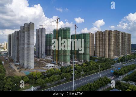 Le canal de la ville huaïenne à jiangsu Banque D'Images