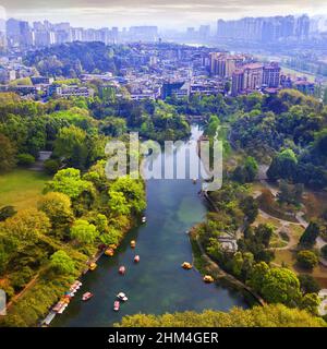 Guizhou huaxi quartier paysage de printemps Banque D'Images