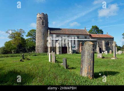 Église St Andrews, Wickmere, Norfolk, Angleterre. Banque D'Images