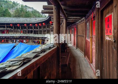 Dans la province de Fujian tulou NaJing Banque D'Images