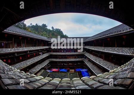 Dans la province de Fujian tulou NaJing Banque D'Images