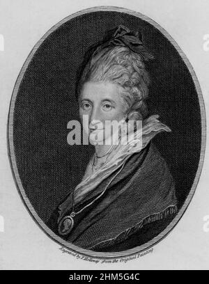 Mme Piozzi.Hester Lynch Thrale (né Hester Lynch Salusbury 1741-1821) diariste et auteur britannique Banque D'Images