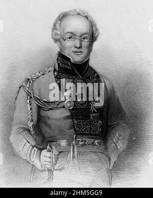 Portrait de David Stewart de Garth (1772-1829) - gravure, 19th siècle Banque D'Images