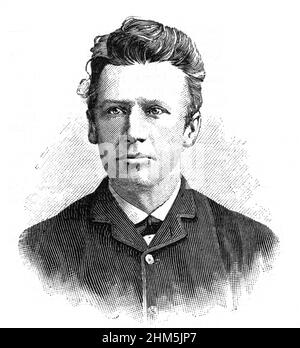 Portrait de Jacobus Henricus van't Hoff (1852-1911) - gravure historique Banque D'Images