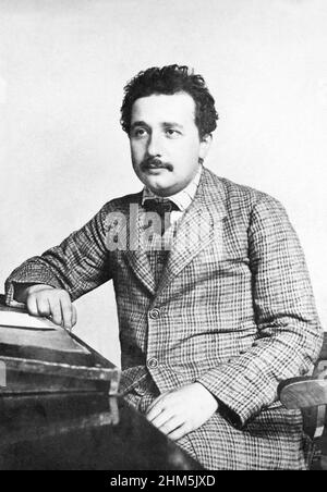 Albert Einstein à Berne (1879-1955) portrait. 1905. Photo par Lucien Chava. Banque D'Images