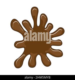 Illustration du vecteur de la splat de chocolat Illustration de Vecteur