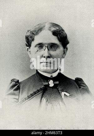 Frances Willard : Frances Elizabeth Caroline Willard (1839–1898) était une éducatrice américaine, une réformatrice de tempérament et une suffragiste féminine.Willard devient la présidente nationale de la WCTU (Woman's Christian Temperance Union) en 1879, et reste présidente jusqu'à sa mort en 1898. Banque D'Images
