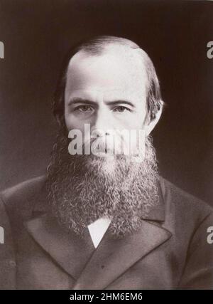 L'écrivain russe Fyodr Dostoïevsky en 1880, âgé de 58 ans Banque D'Images
