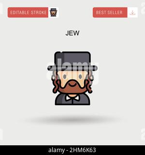 Jew simple vector. Illustration de Vecteur