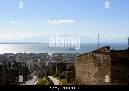 Vue panoramique sur la ville de Thessalonique, Grèce Banque D'Images