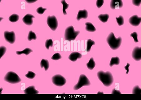 Rose dalmatien fourrure abstrait simple sans couture motif. Peau de camouflage animal texture infinie. Toile de fond irrégulière et organique. Cheetah, vache ou jaguar Illustration de Vecteur