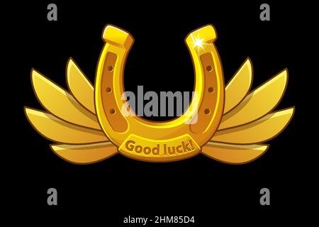 Vector bonne chance carte postale St patricks jour. Illustration de Vecteur