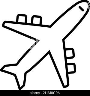 Icône avion, icône avion sur fond blanc, illustration vectorielle Illustration de Vecteur