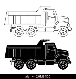 Livre de coloriage de camions : Livre de coloriage pour enfants