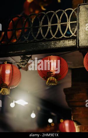 Londres autour de Chinatown Gerrard Street Banque D'Images