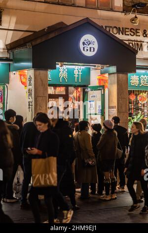 Londres autour de Chinatown Gerrard Street Banque D'Images