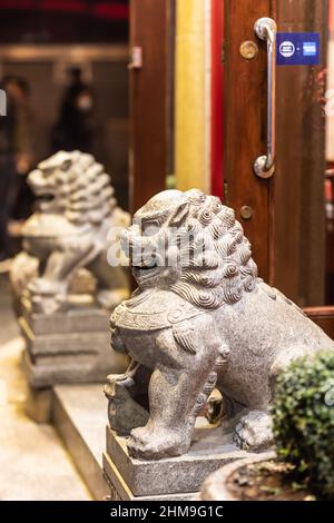 Londres autour de Chinatown Gerrard Street Banque D'Images