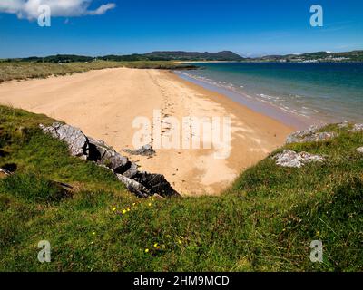 Ballymastocker Bay à Portsalon, Fanad, County Donegal, Irlande sur la voie de l'Atlantique sauvage Banque D'Images