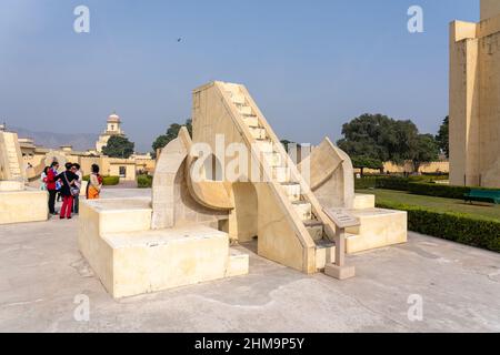 Jantar Mantar Observatoire astronomique de Jaipur, Inde Banque D'Images