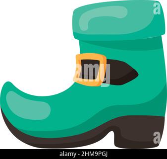 chaussure leprechun icon plate isolée Illustration de Vecteur