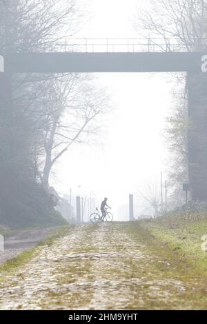 la troue d'arenberg - la tranchée d'Arenberg Banque D'Images