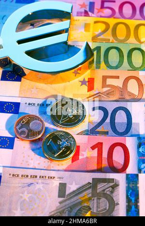 Devise euro, avec symbole euro, Banque D'Images