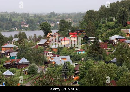 Plyos est une ville et le centre administratif de Privolzhsky District d'Ivanovo Oblast, Russie Banque D'Images