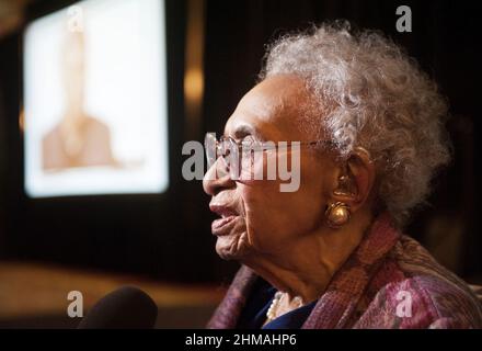 L'avocat des droits civils Frankie Muse Freeman fête son anniversaire de naissance en 100th Banque D'Images