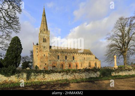 All Saints Church, village de Brixworth, comté de Northamptonshire, Angleterre, Royaume-Uni Banque D'Images