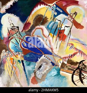 Improvisation n° 30 (canons) par Wassily Kandinsky (1866-1944), huile sur toile, 1913 Banque D'Images