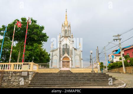 Eglise notre Dame du Rosaire dans le centre historique de Sao Luiz do Paraitinga - Etat de Sao Paulo, Brésil Banque D'Images