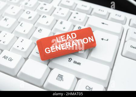 Génération de dérivations de texte d'écriture manuscrite. Présentation de l'entreprise cultiver le client potentiel connecté à l'entreprise se connecter avec des amis en ligne, faire Banque D'Images