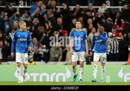 DONNY VAN DE BEEK, MICHAEL KEANE, ANTHONY GORDON, NEWCASTLE UNITED FC V EVERTON FC, 2022 Banque D'Images