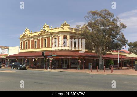 Royal Exchange Hotel Building (1941) sur argent Street Broken Hill Nouvelle-Galles du Sud Australie Banque D'Images