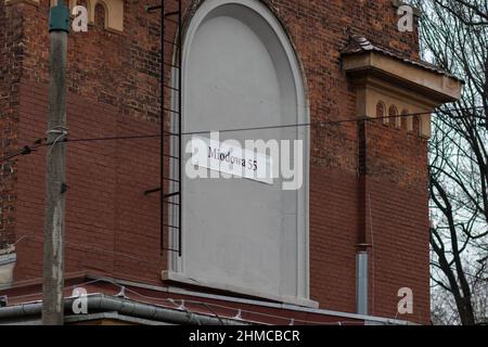 09-12-2021. cracovie-pologne. La construction du cimetière juif sur la rue Miodowa dans le quartier de Kazmeiz Banque D'Images