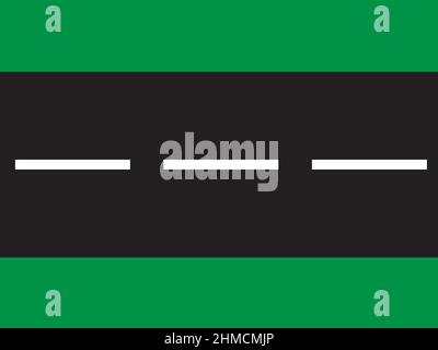 vue de dessus du vecteur de route Illustration de Vecteur